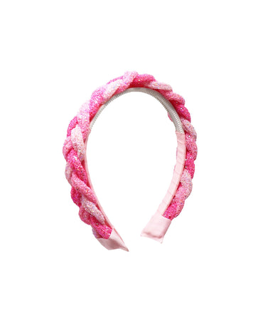 Braided Glitter Headband - Assorted