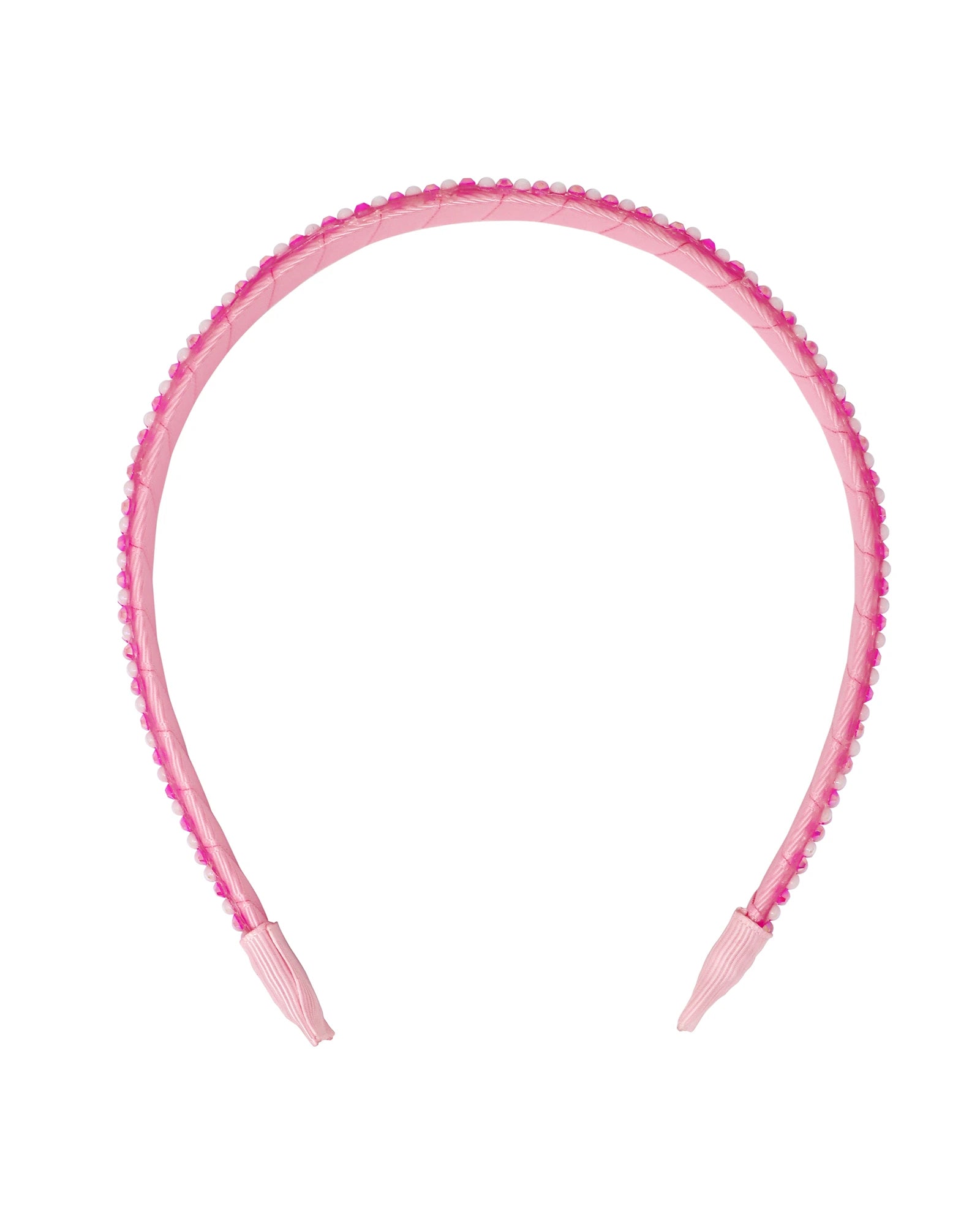 Pink Poppy Pearl Rhinestone Headband - Assorted
