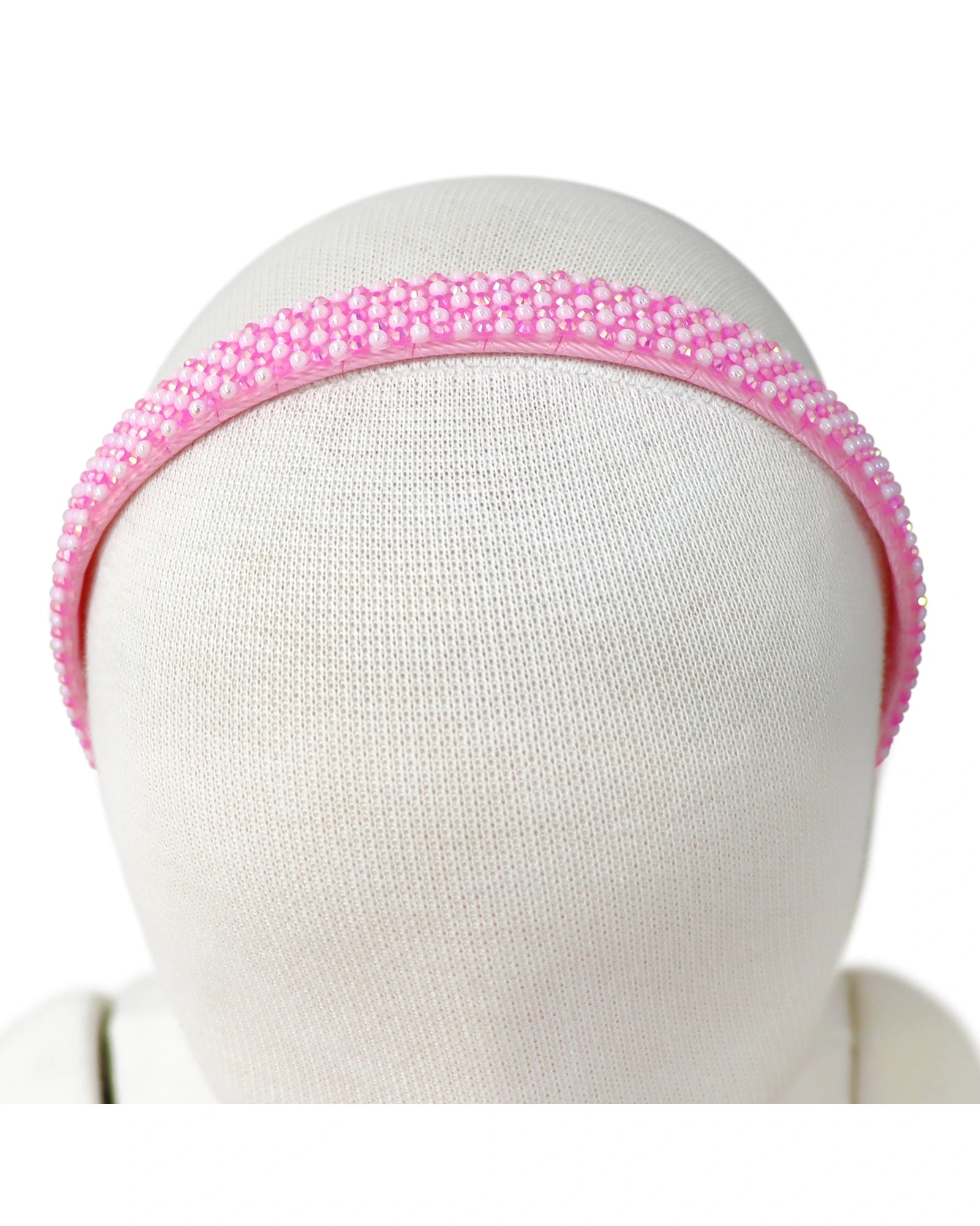 Pink Poppy Pearl Rhinestone Headband - Assorted