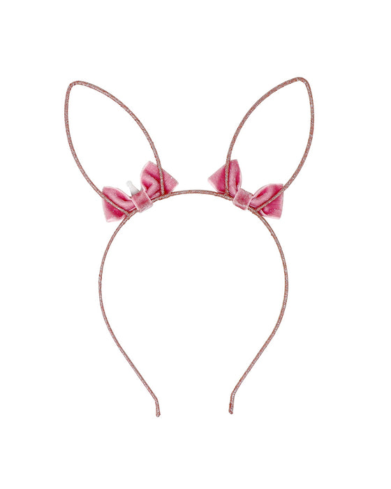 Pink Poppy Bunny Ears Easter Headband