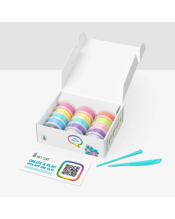 Hey Clay Rainbow Unicorns Set