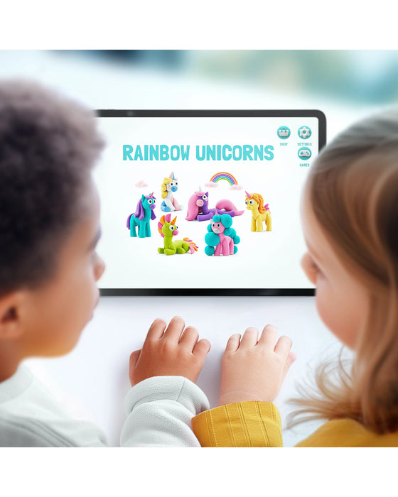 Hey Clay Rainbow Unicorns Set