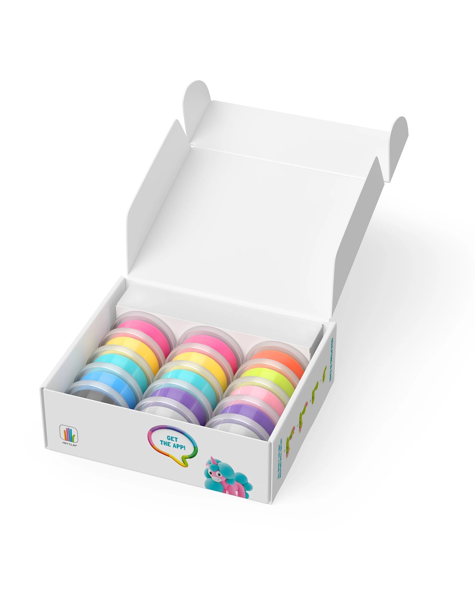 Hey Clay Rainbow Unicorns Set