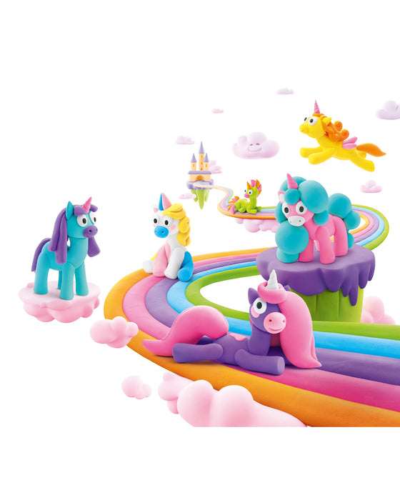 Hey Clay Rainbow Unicorns Set