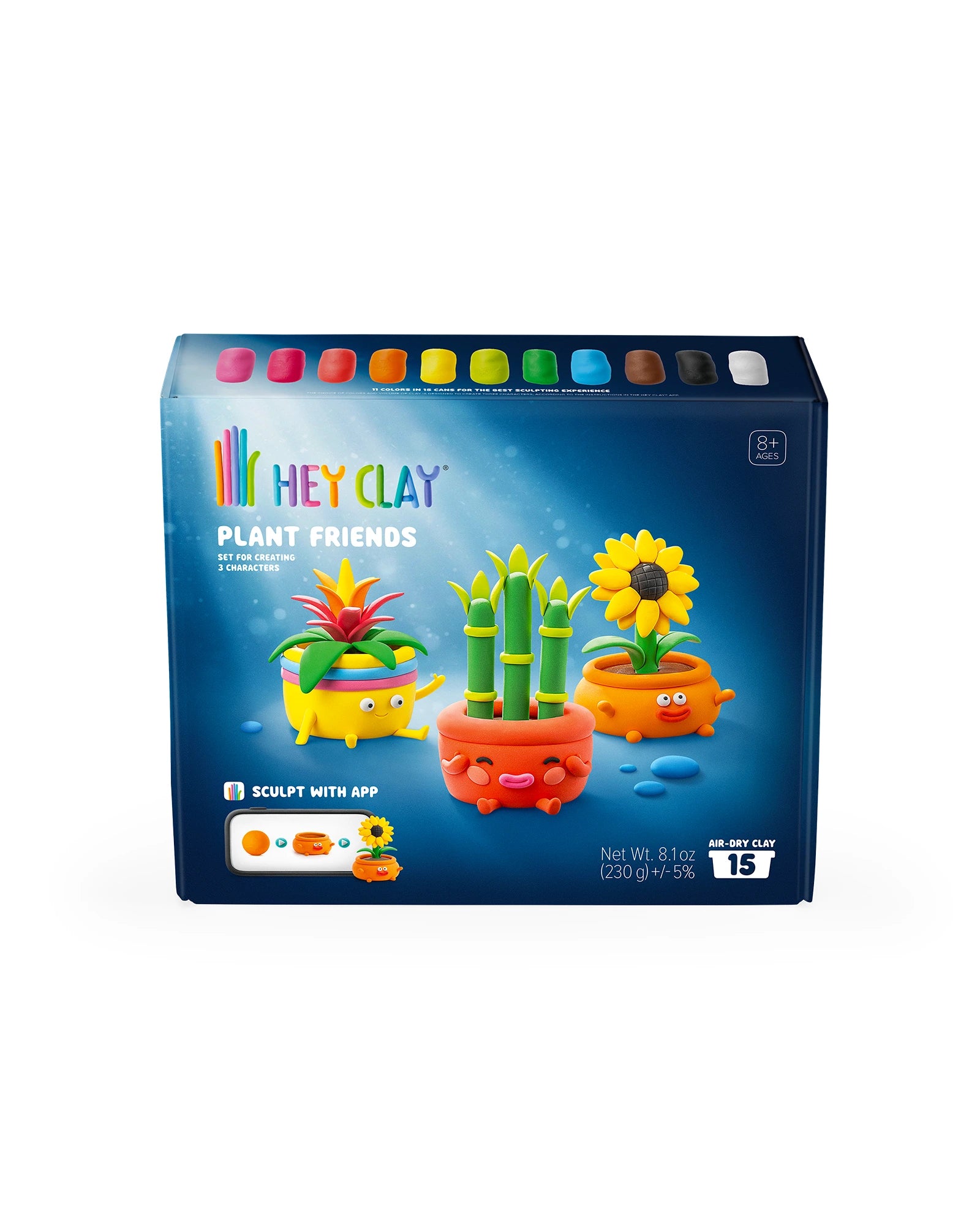 Hey Clay Plant Friends Set