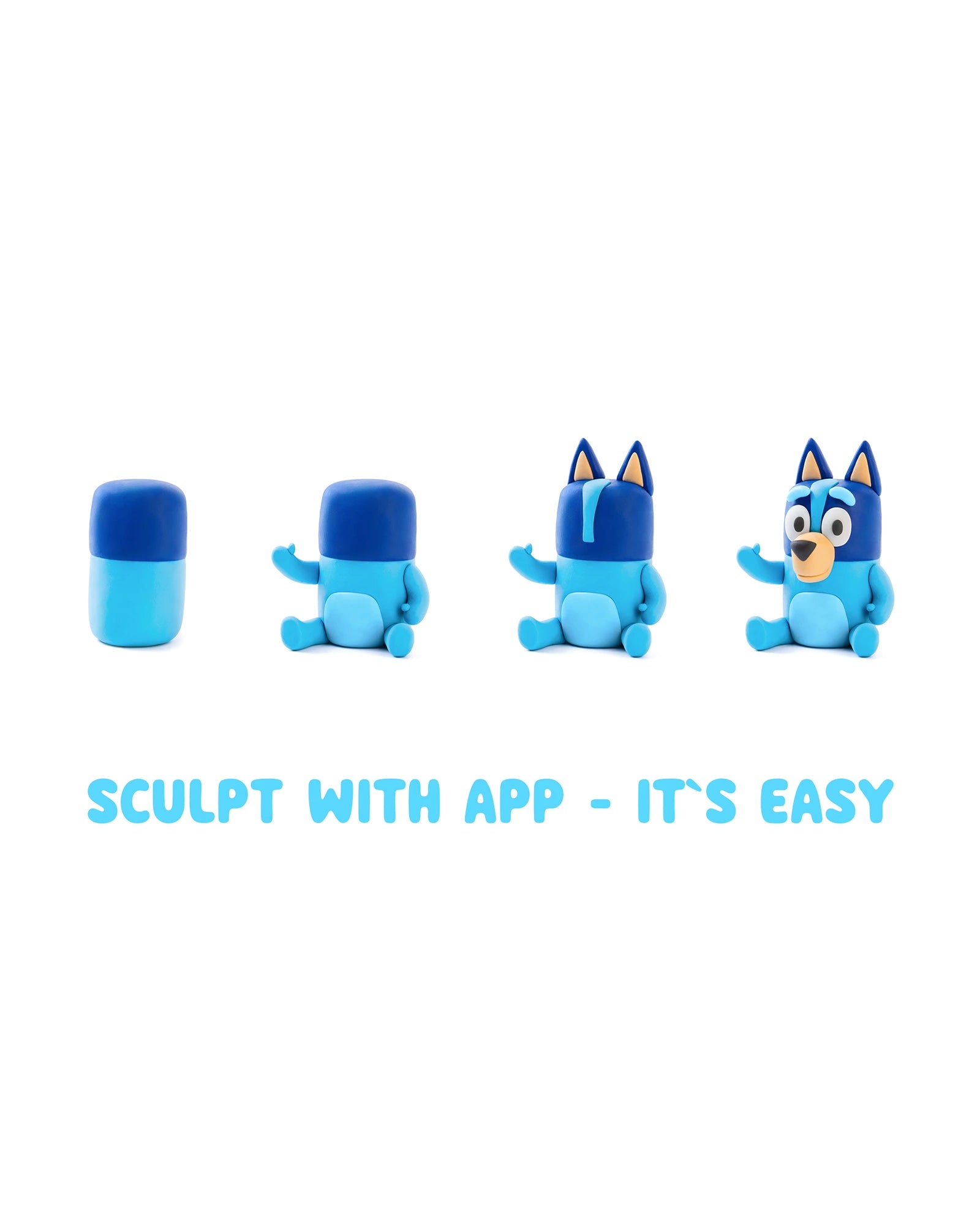 Hey Clay Bluey & Bingo Single Character - Assorted