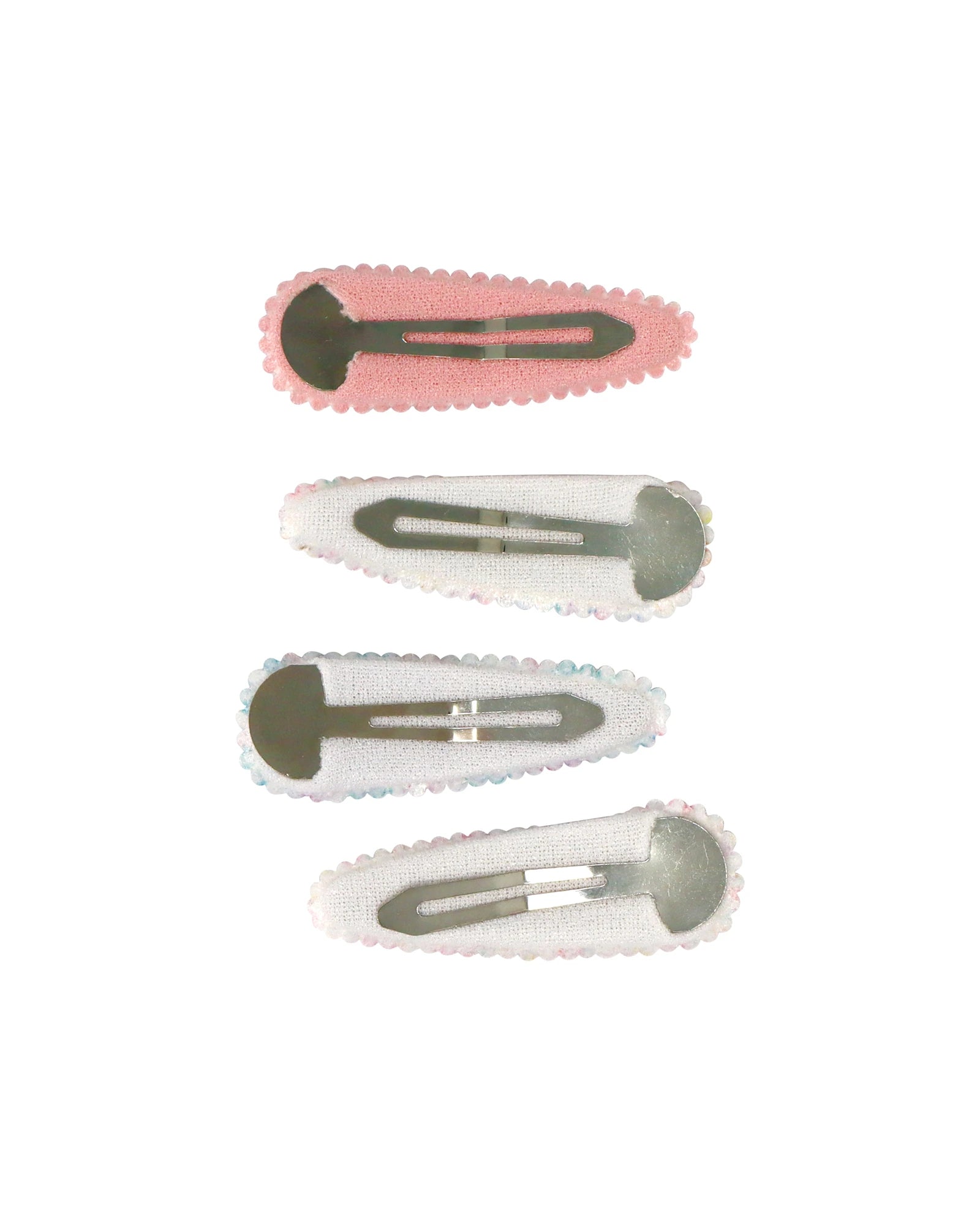 Pattern Fabric 4-pack Hair Clips
