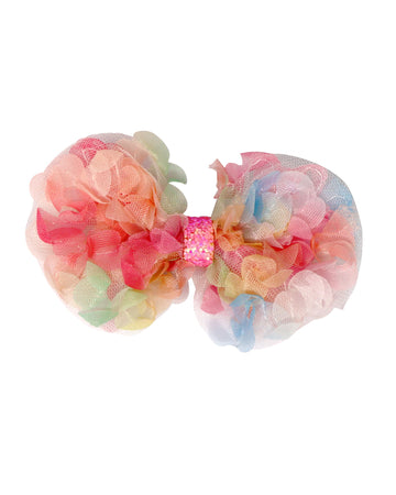 Pink Poppy Fairy Butterfly Friends Bow Hair Clip