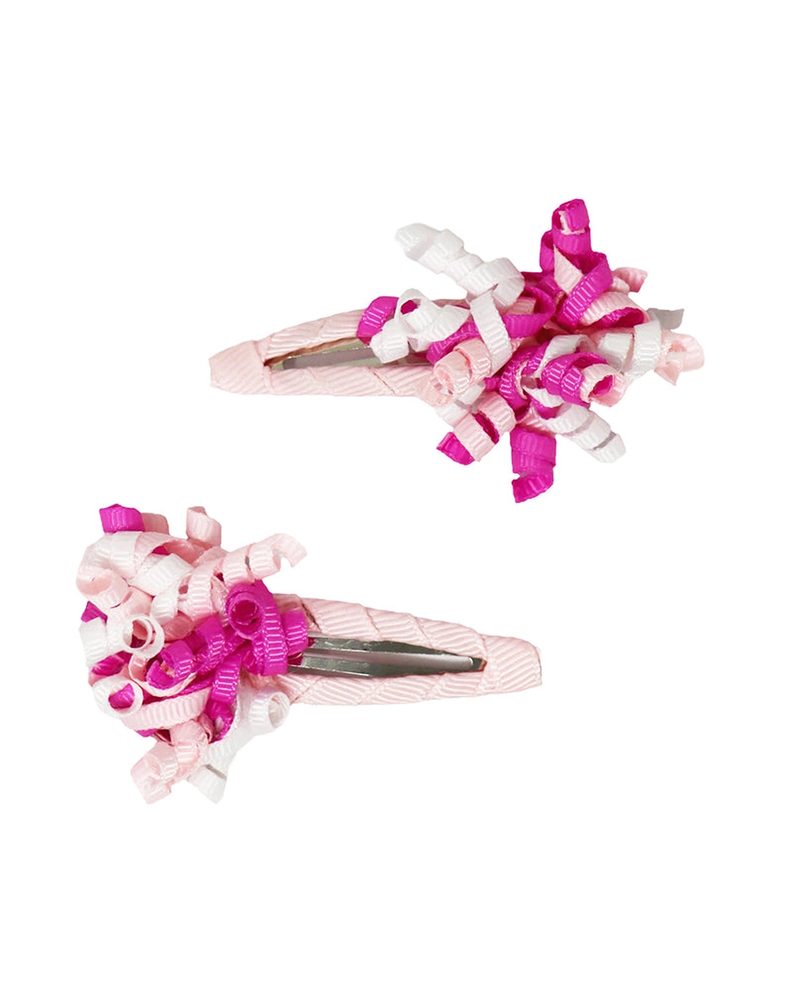 Curly Ribbon Hair Clip - Assorted