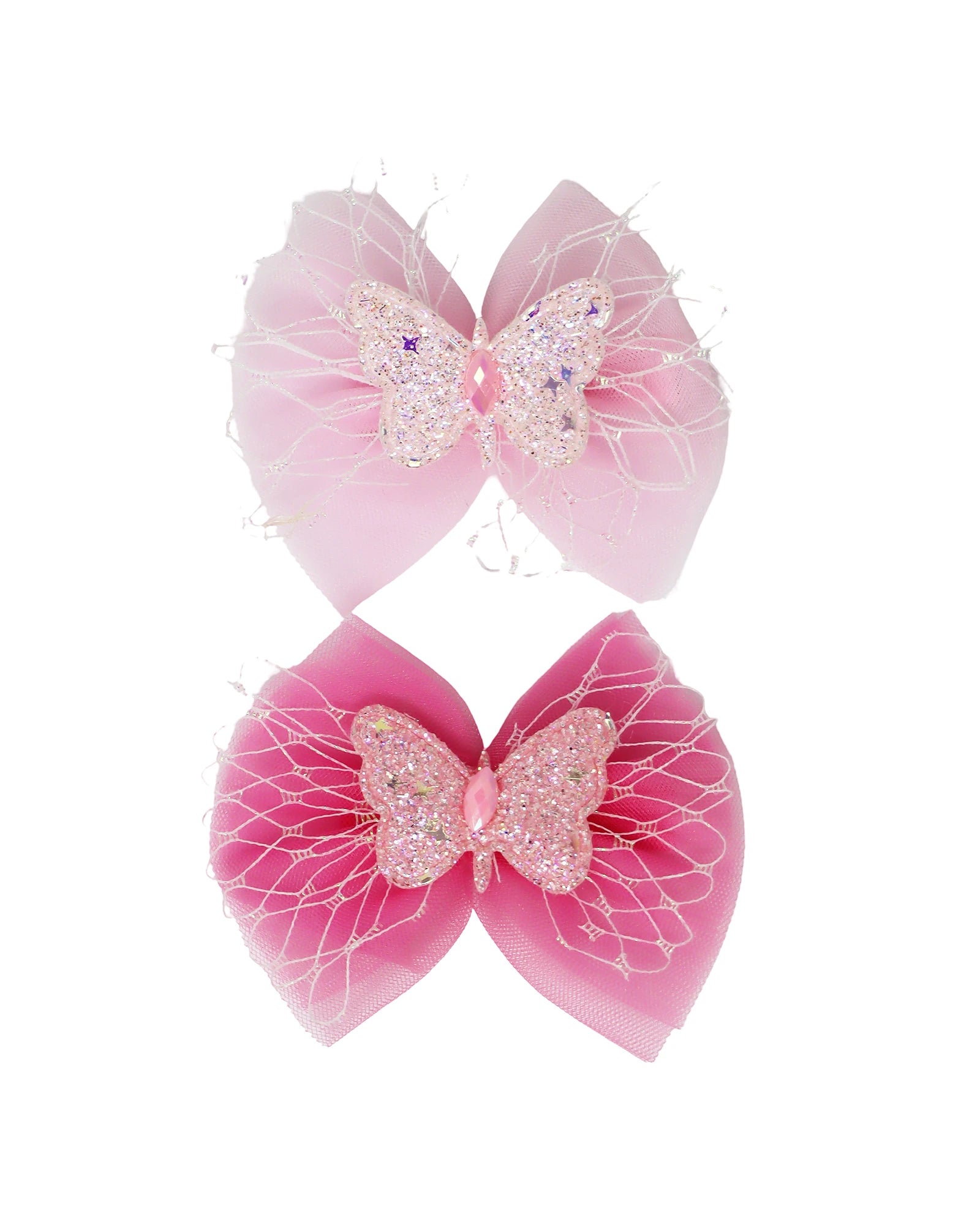 Glitter Butterfly Bow Hair Clip