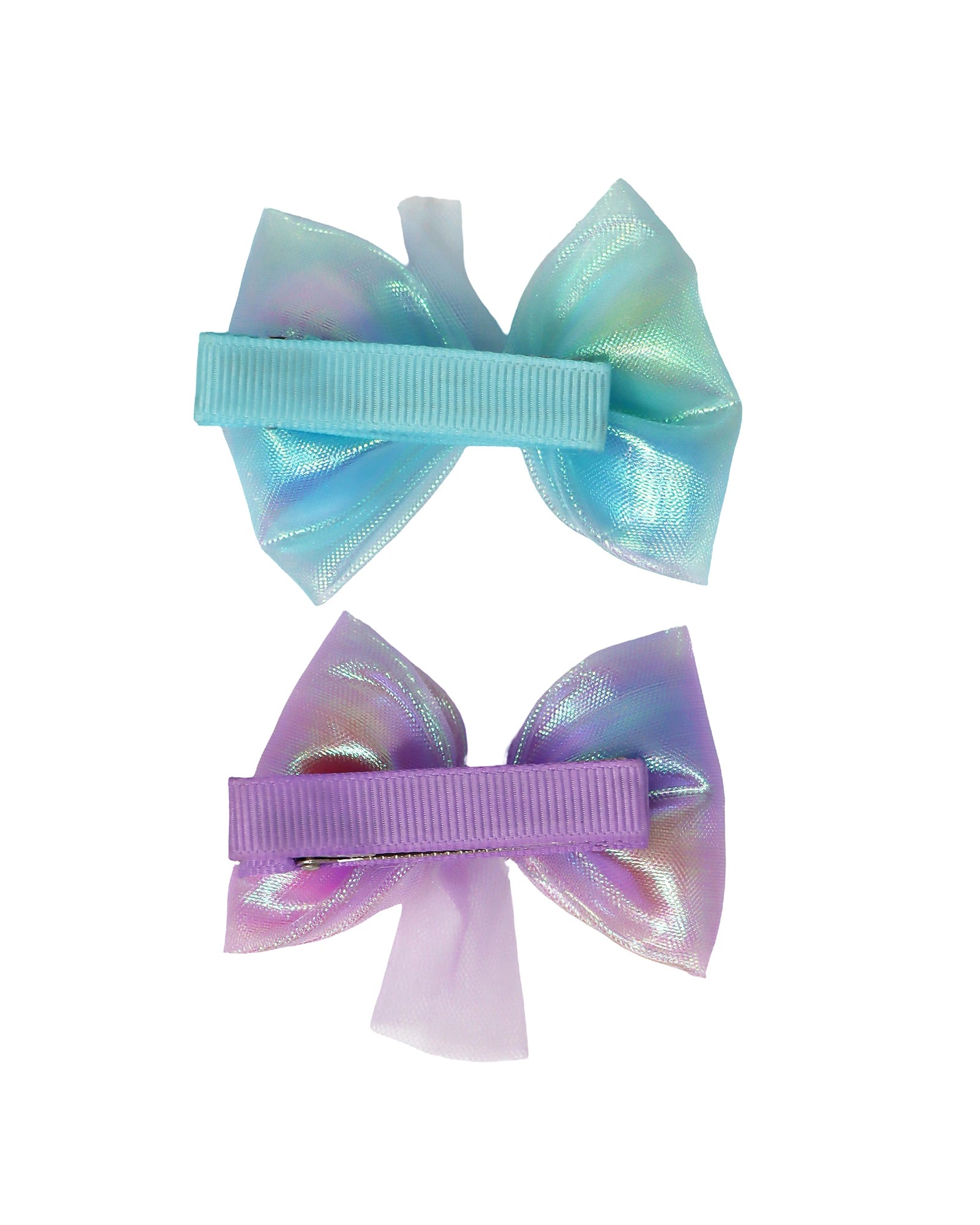 Pom Pom Bow Hair Clip