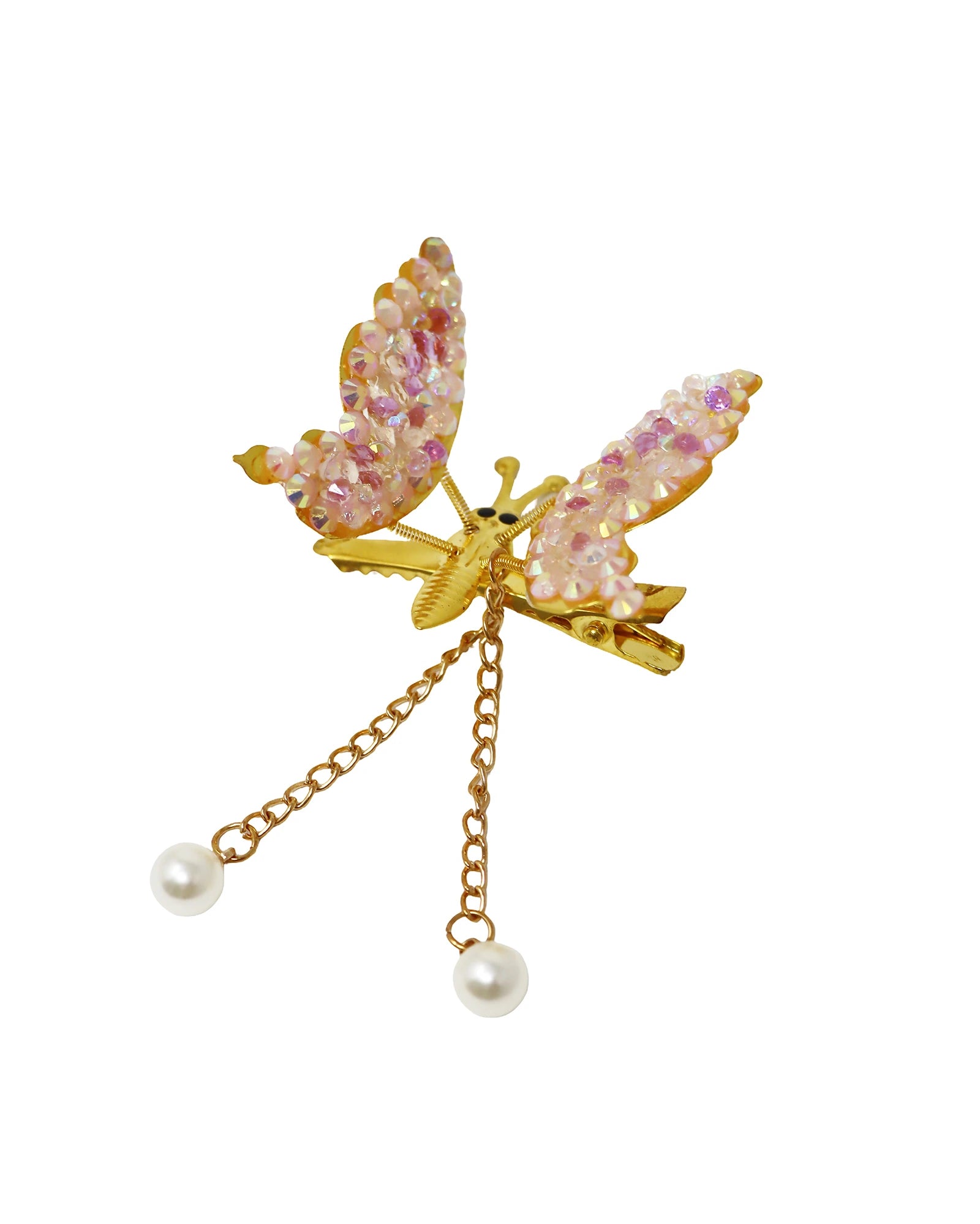 Embellished flutter Fly Hair Clip
