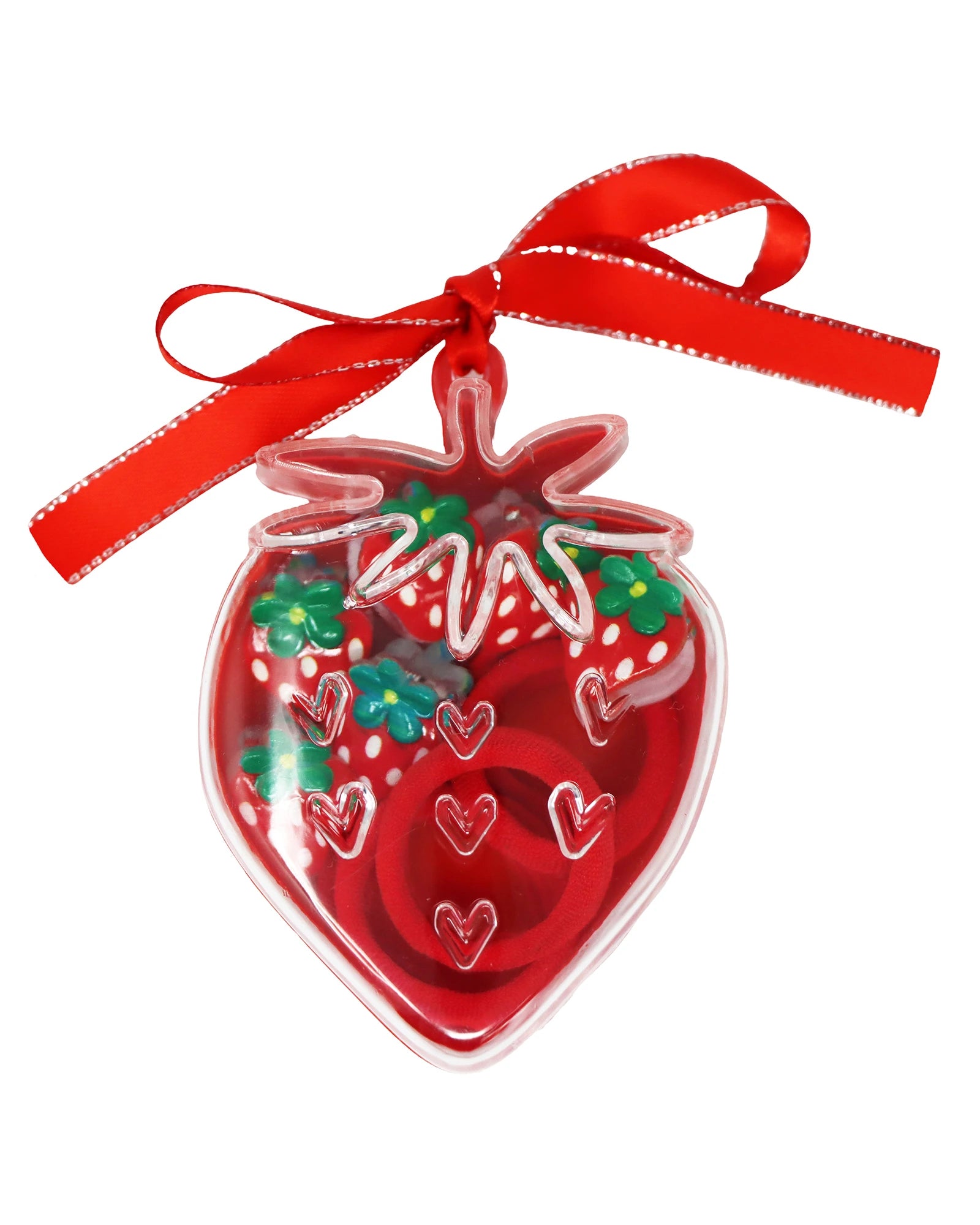 Mini Strawberry Hair Clip Set