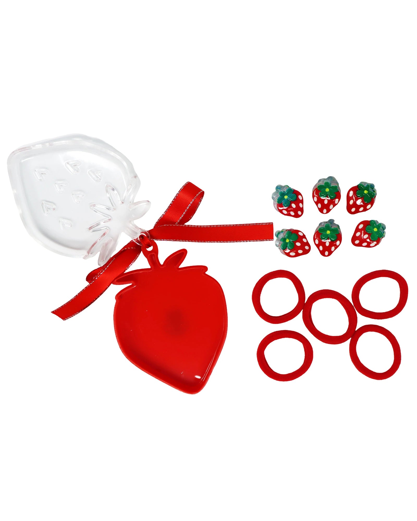 Mini Strawberry Hair Clip Set