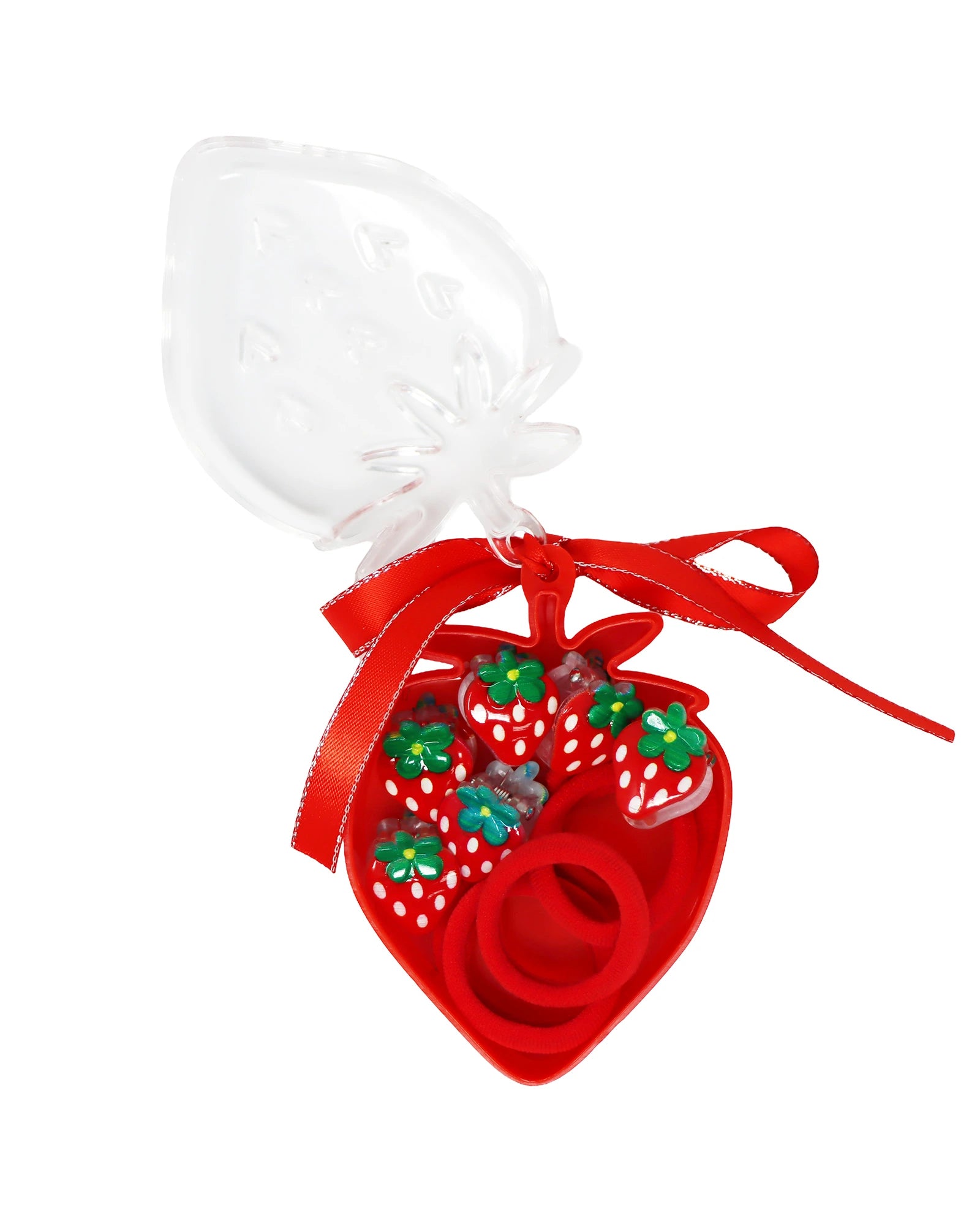 Mini Strawberry Hair Clip Set