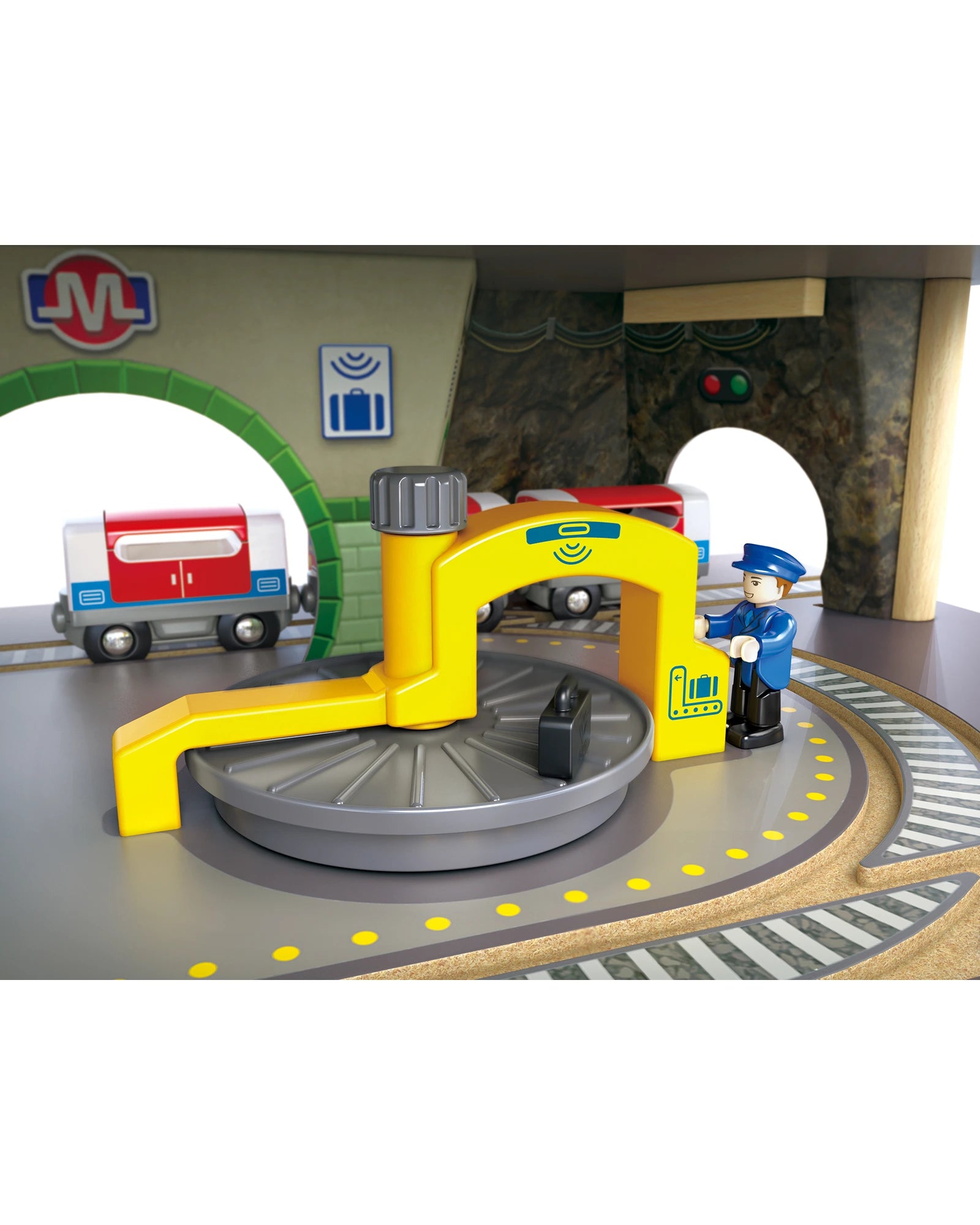 Hape Multi-Level Railway City Set