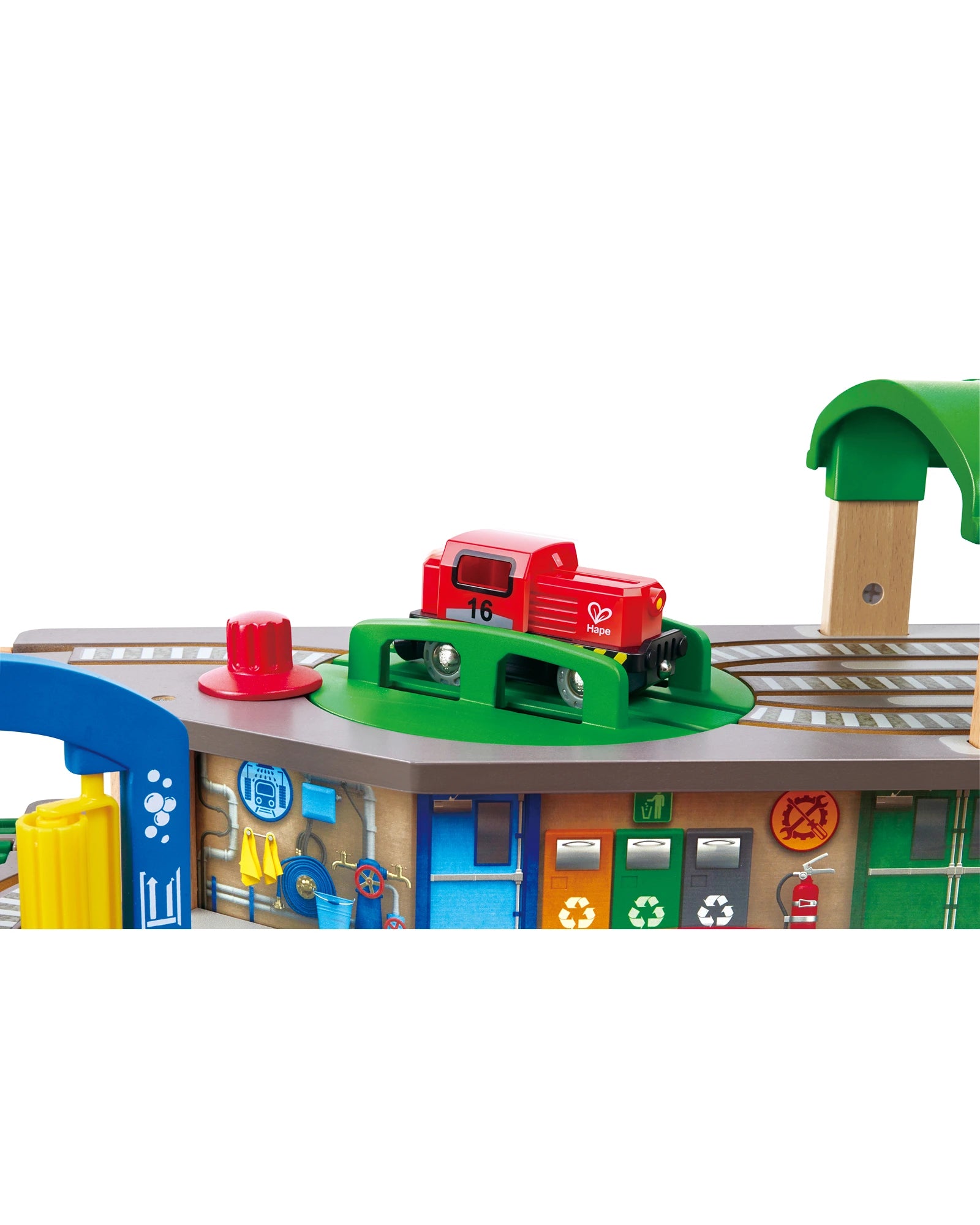 Hape Multi-Level Railway City Set