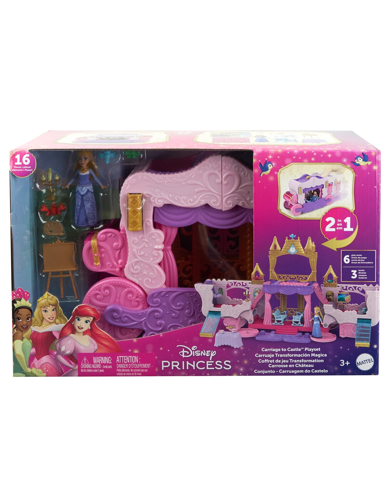 Disney Princess Carriage To Castle Playset