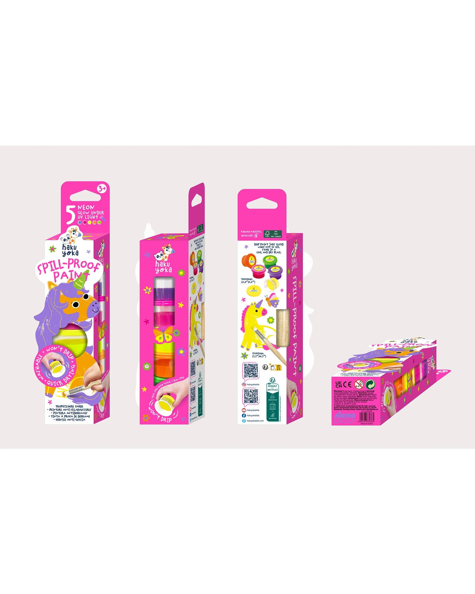 Haku Yoka Spill-Proof Paints Neon