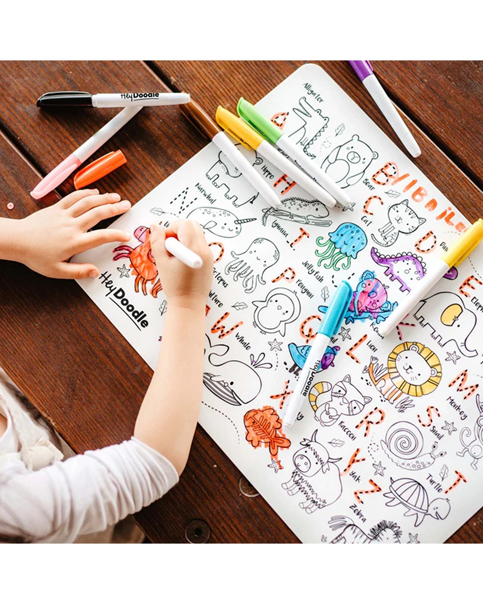 HeyDoodle Mats ABC Series Animals