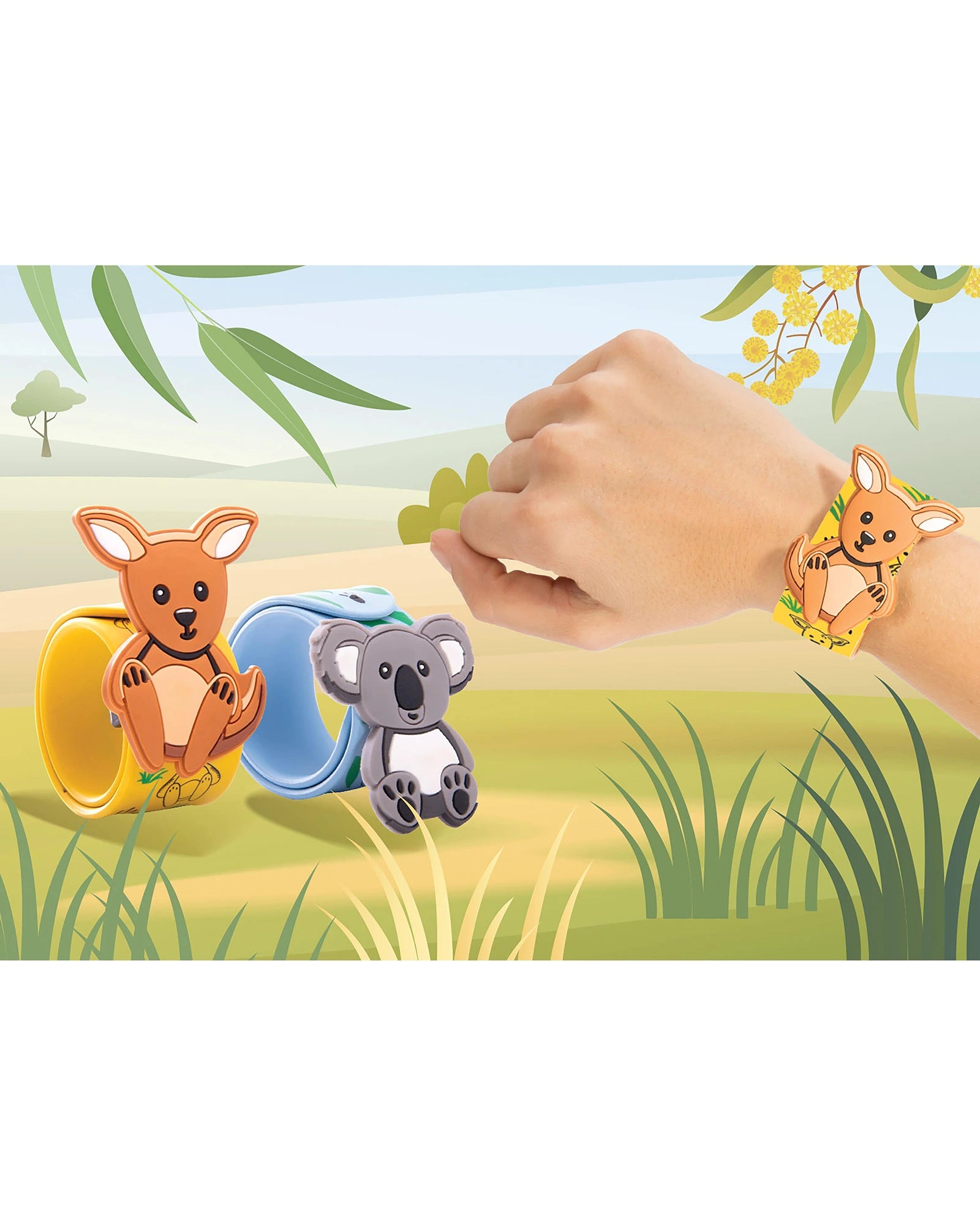 Aussie Animals Slap Bands Assorted