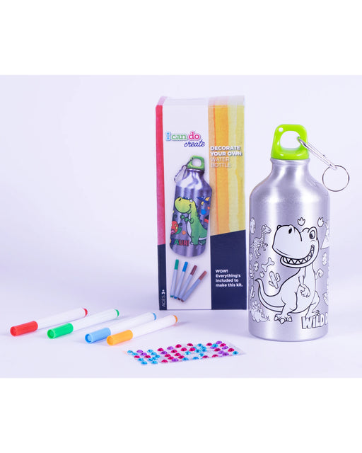 Icando Decorate Your Own Dinosaur Waterbottle