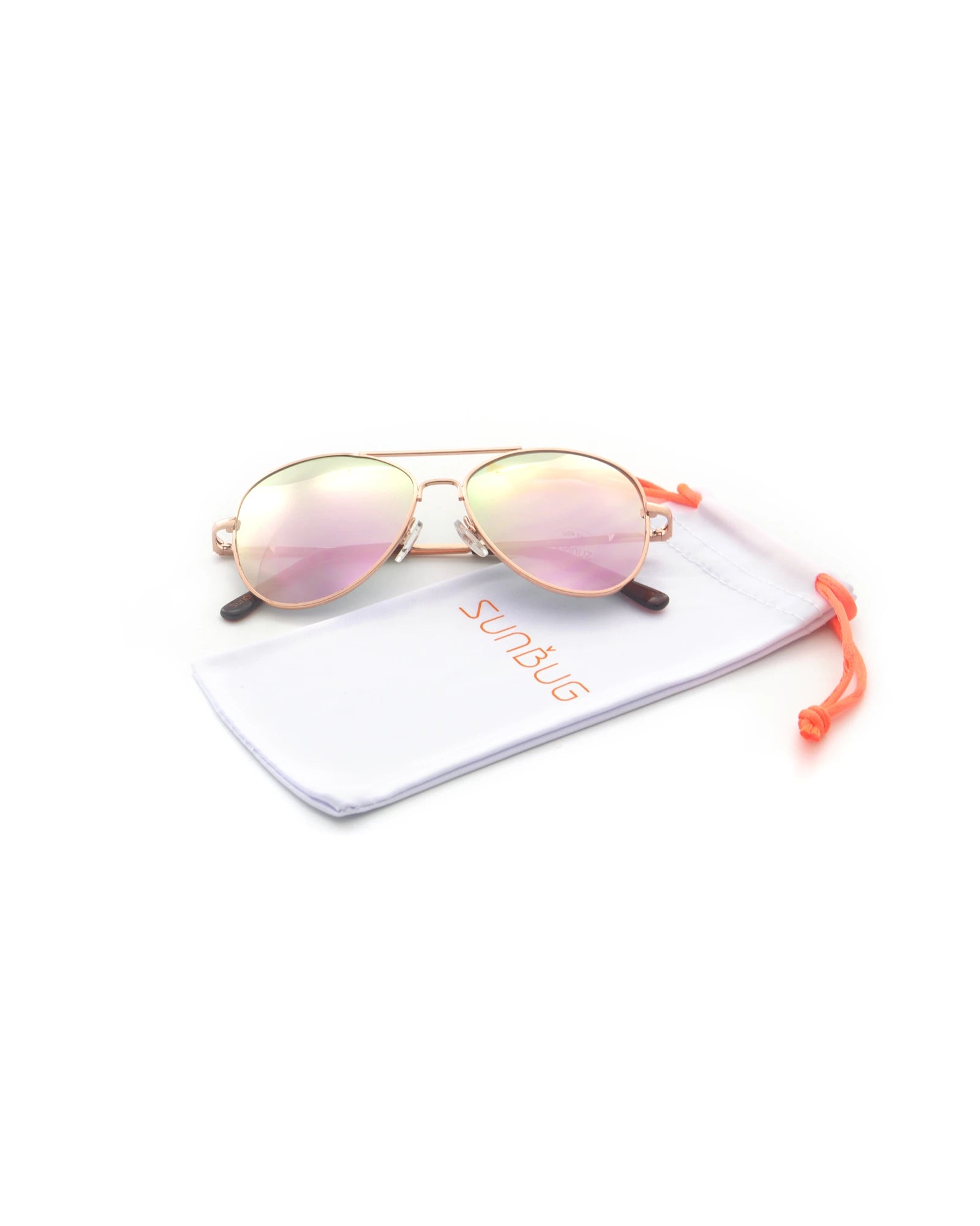 Rose Gold Pilot Sunglasses