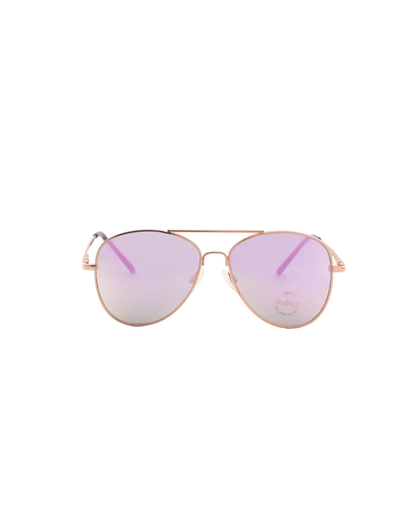 Rose Gold Pilot Sunglasses