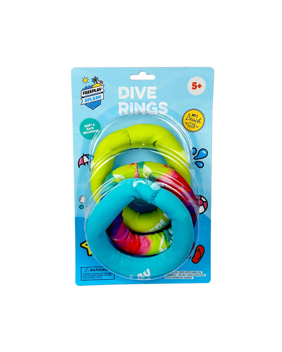 Freeplay Kids Neoprene Dive Rings 3pk