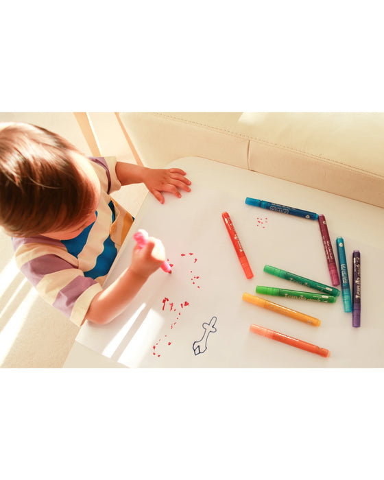 Icando Glitter Markers 12pcs