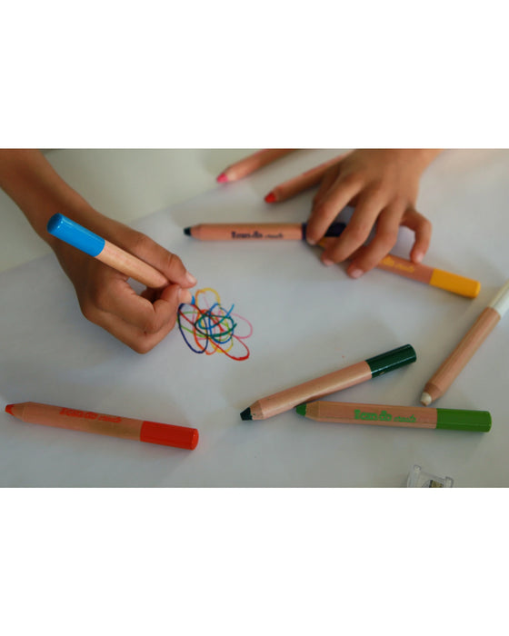 Icando Chunky Coloured Pencils 12pcs