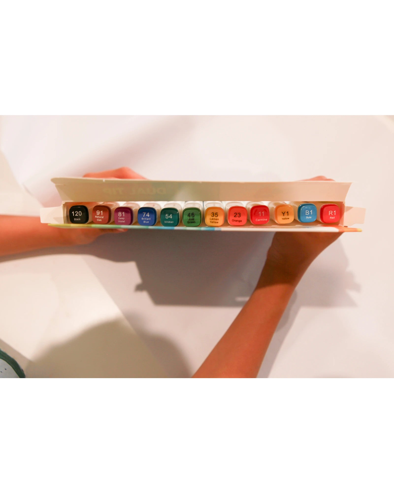 Dual Tip Coloured Markers 12pcs
