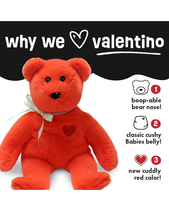 Red beanie baby bear deals