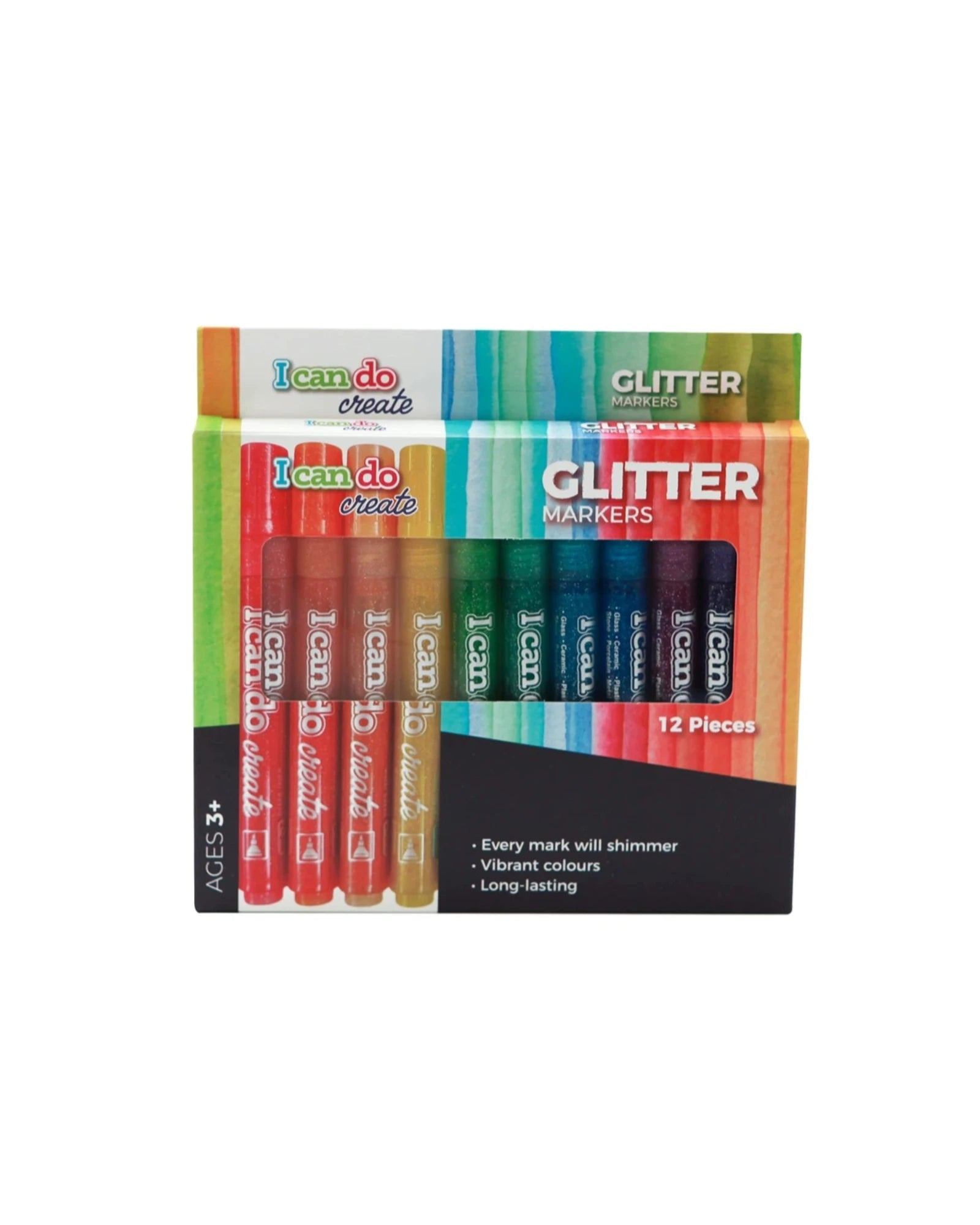 Glitter Markers 12pcs