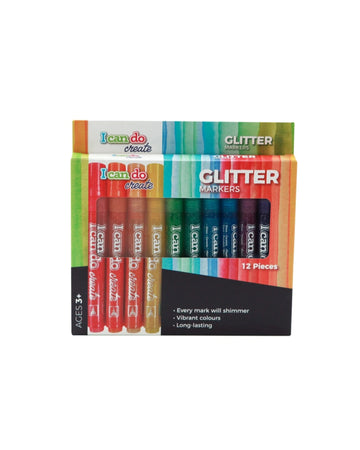 Glitter Markers 12pcs