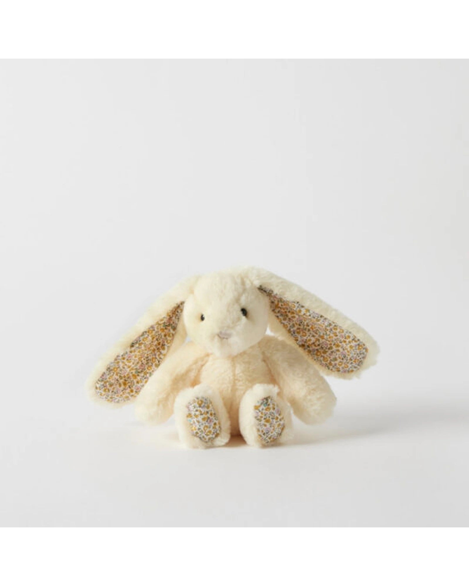 Floral Lemon Bunny Rattle