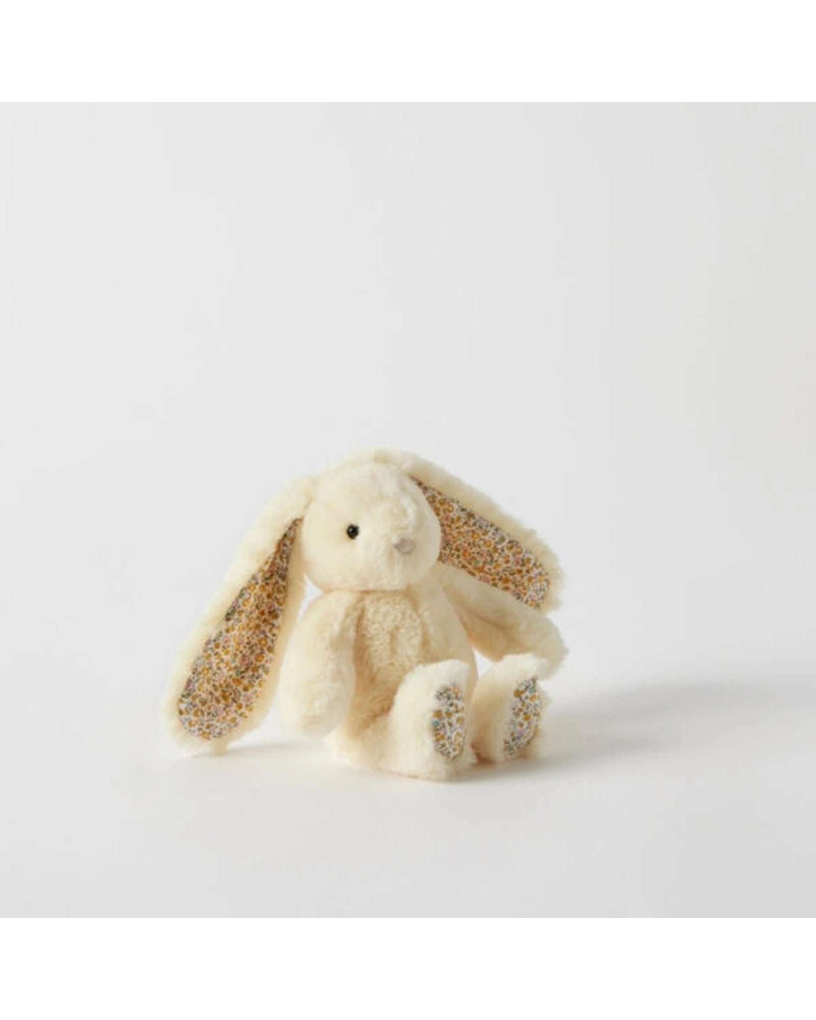 Floral Lemon Bunny Rattle