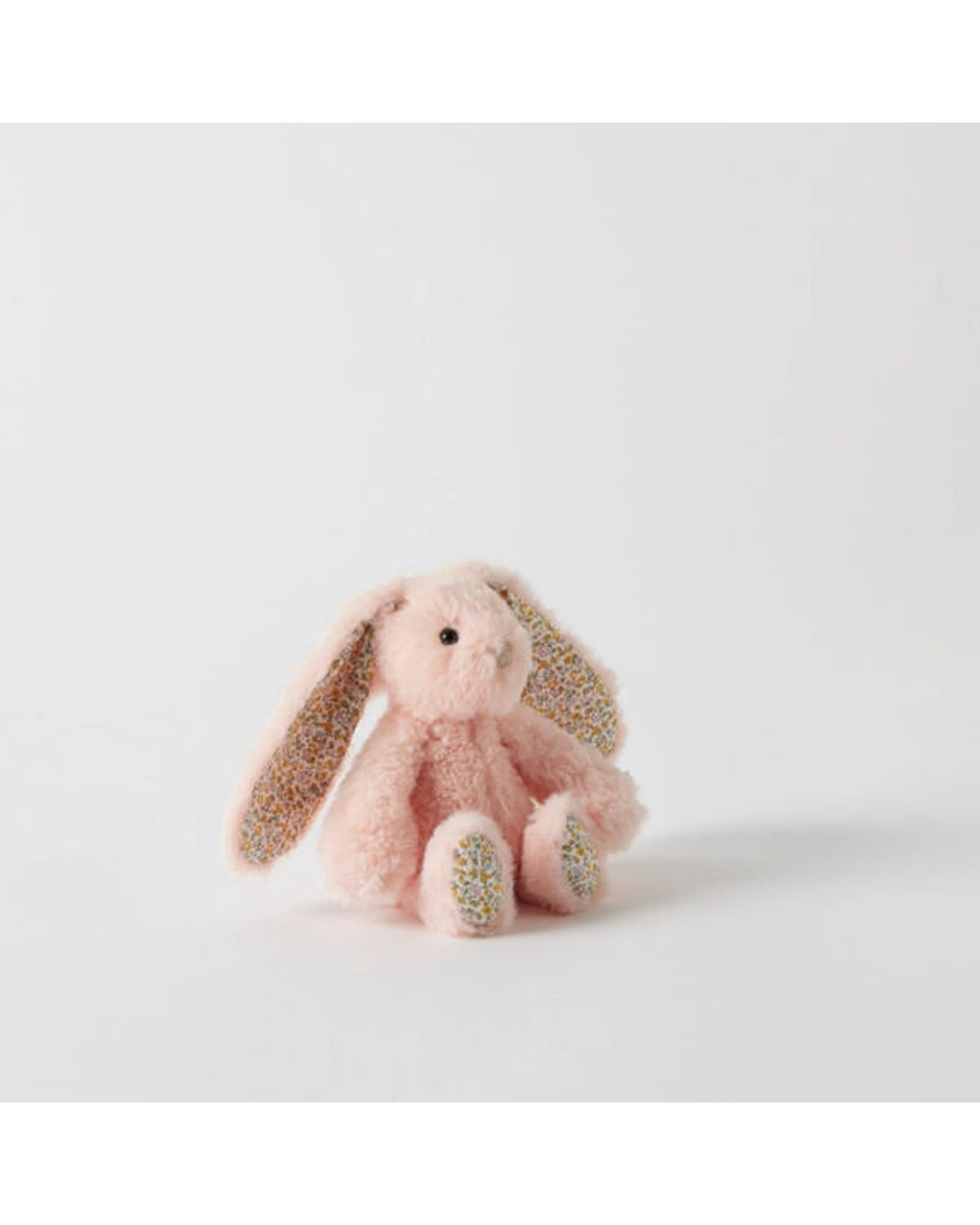 Floral Peach Bunny Rattle