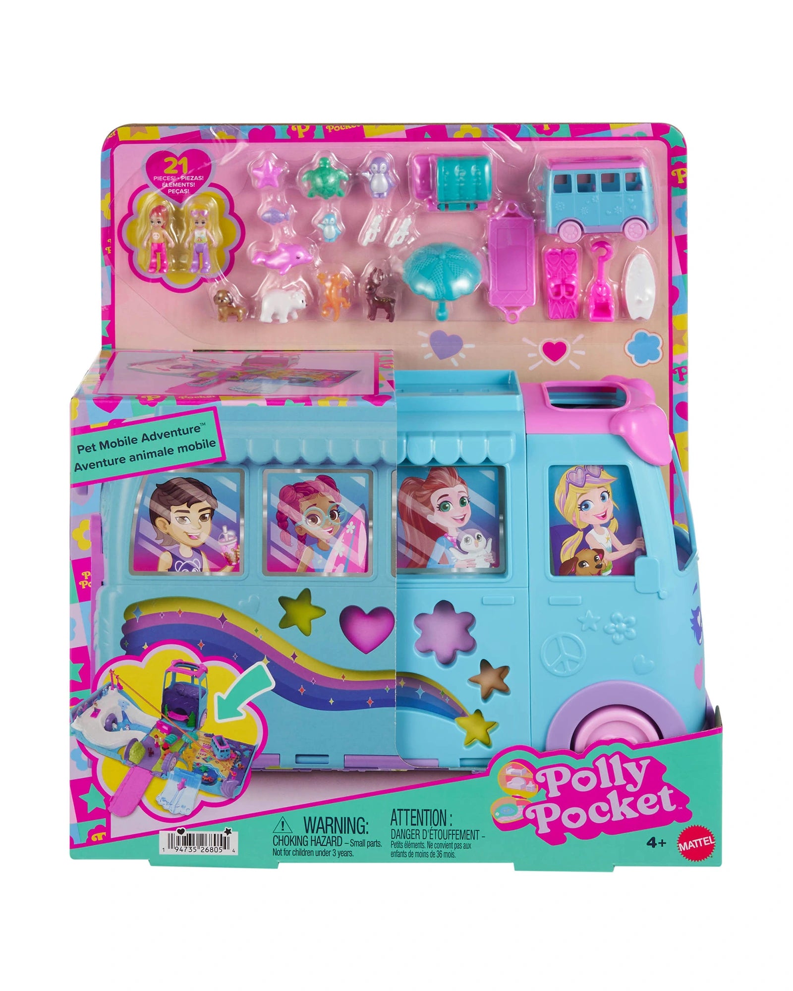 Polly Pocket Pet Mobile Adventure Playset