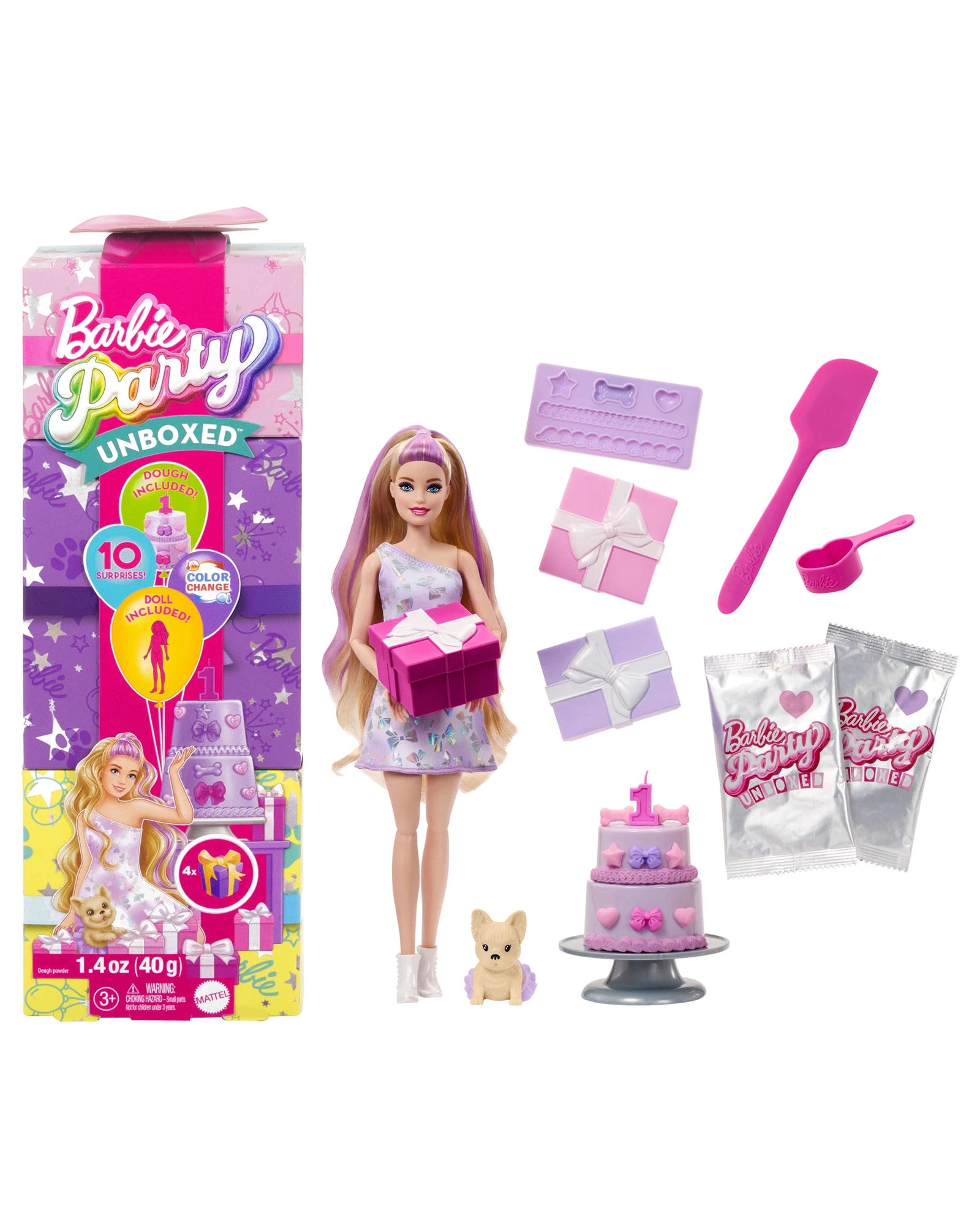 Barbie Party Unboxed Pet Birthday Series - Assorted