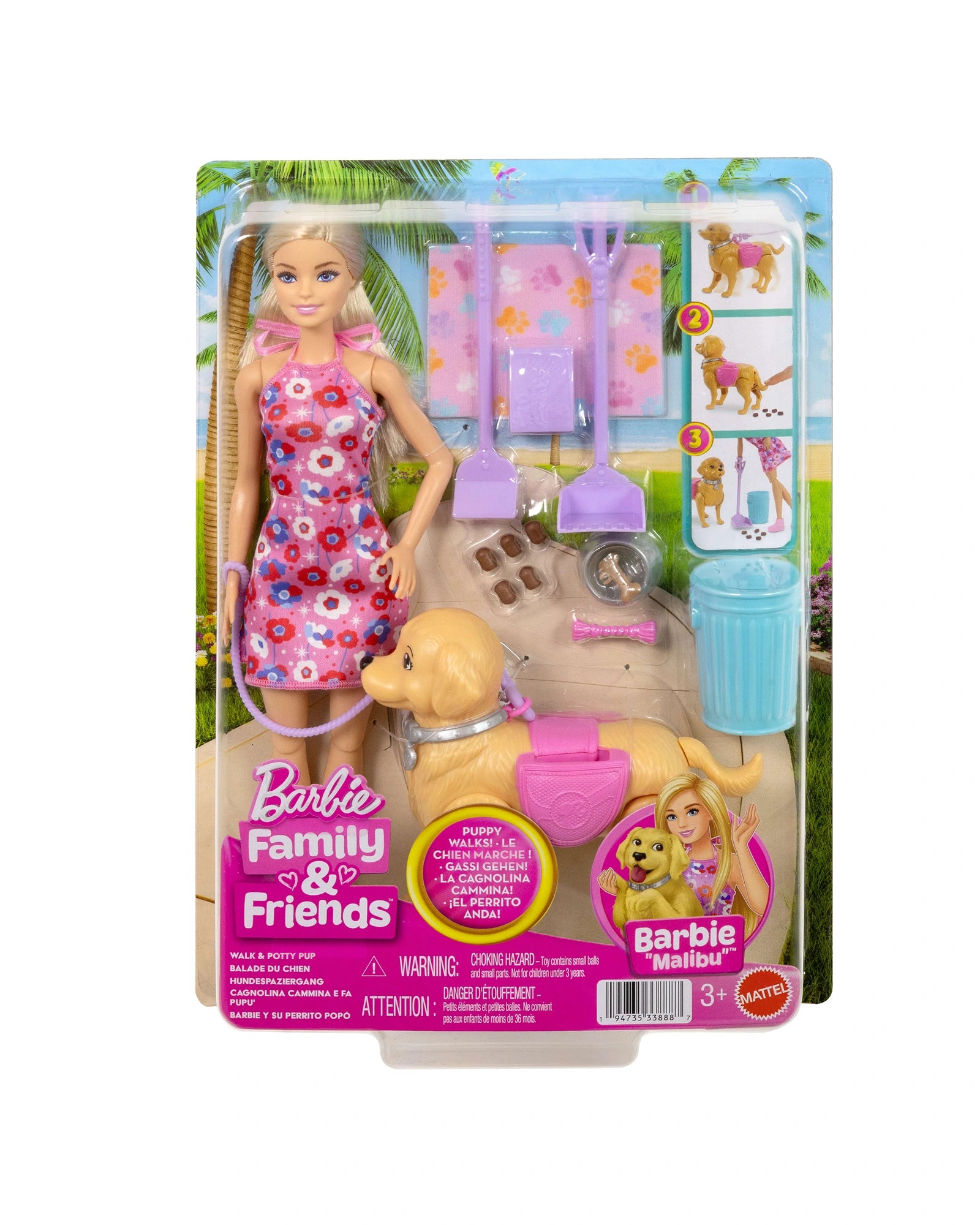 Walk & Potty - Barbie Malibu