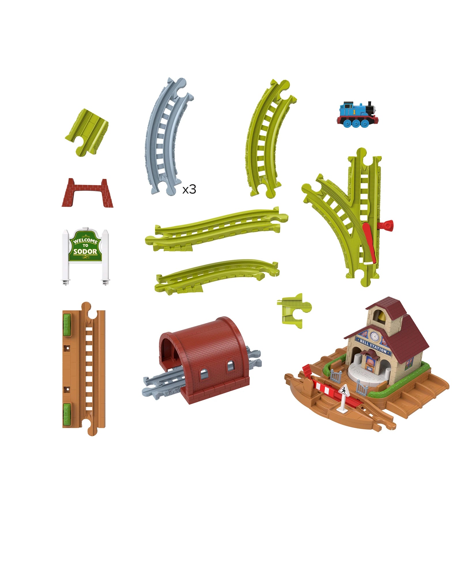 T&F Bell Station Push Along Trackset
