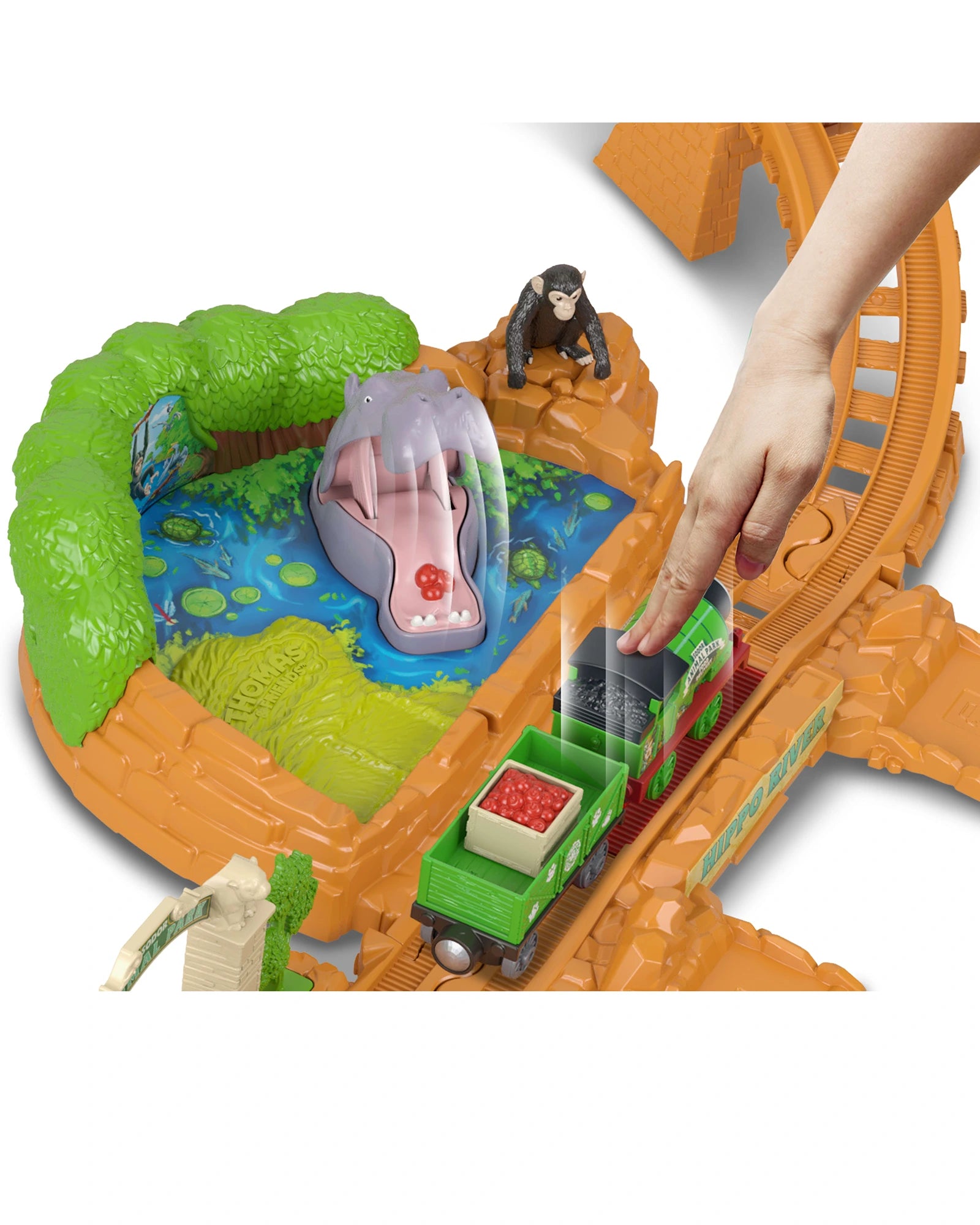 T&F Customized Animal Theme Push-Around Trackset