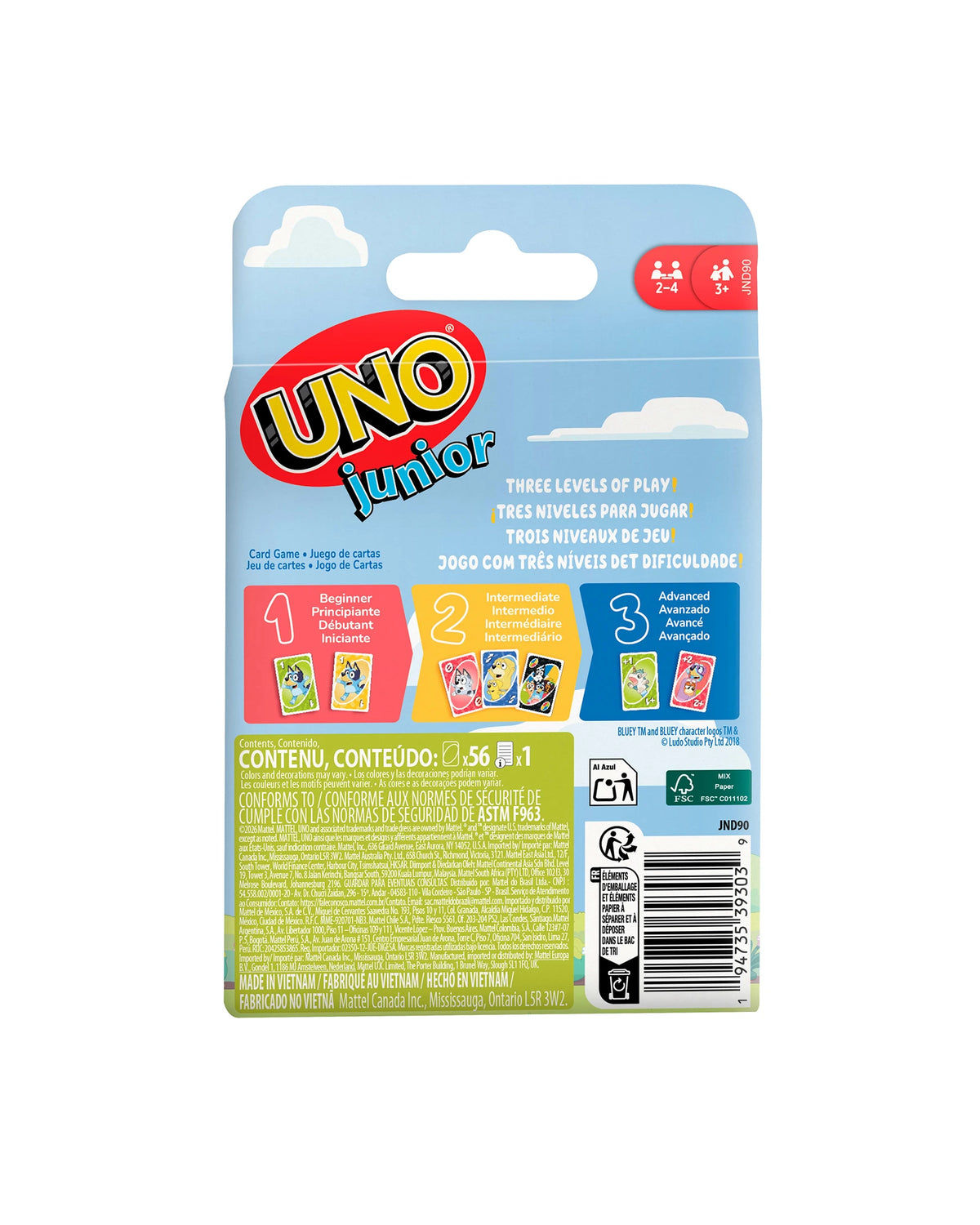 UNO Junior Bluey