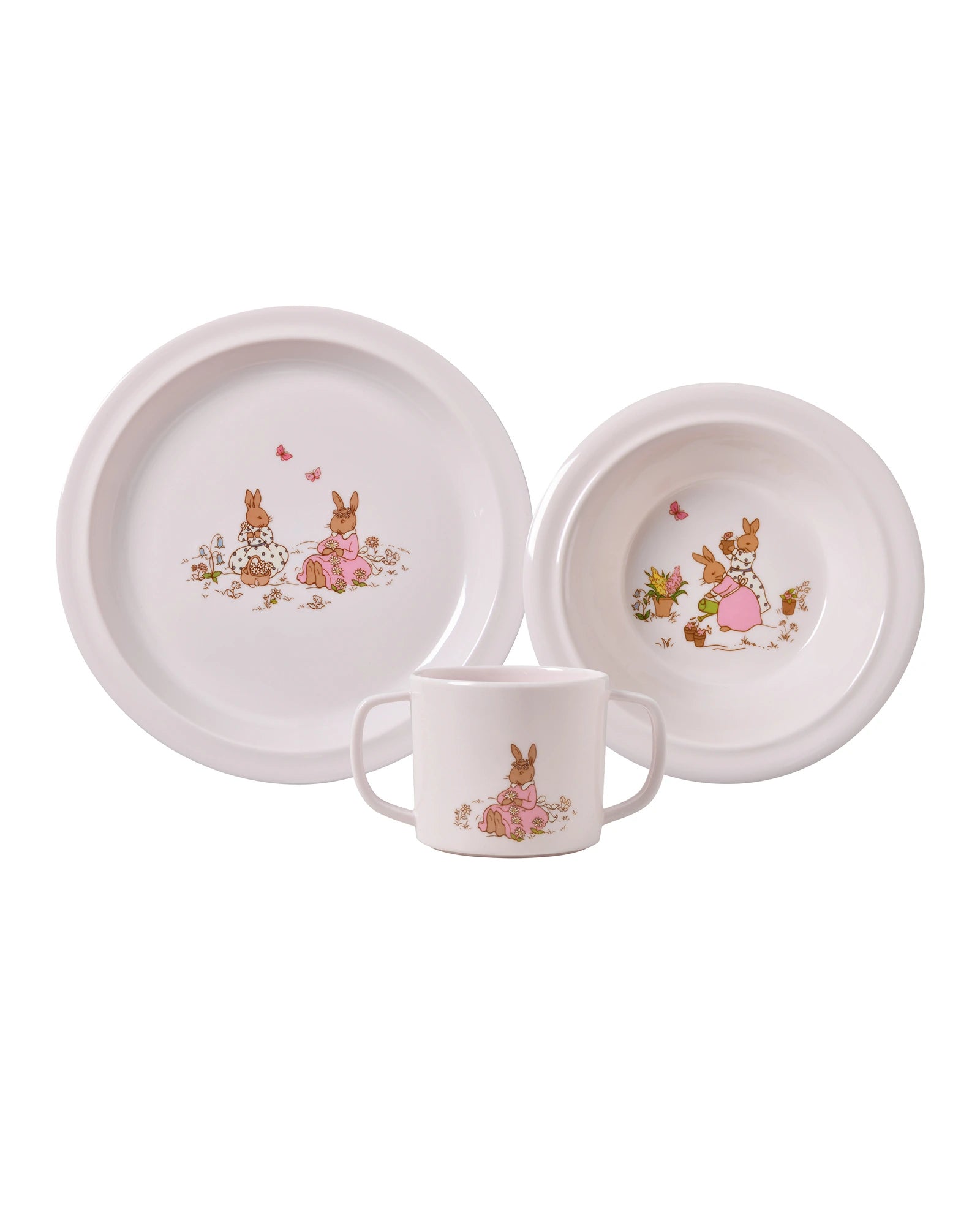 Melamine 3pc Set Pink