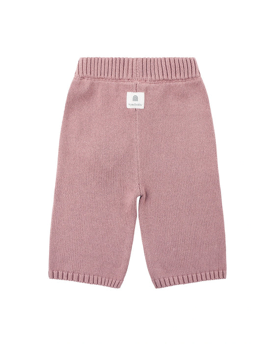 Kynd Baby Embroided Knit Flare Pants - Woodrose