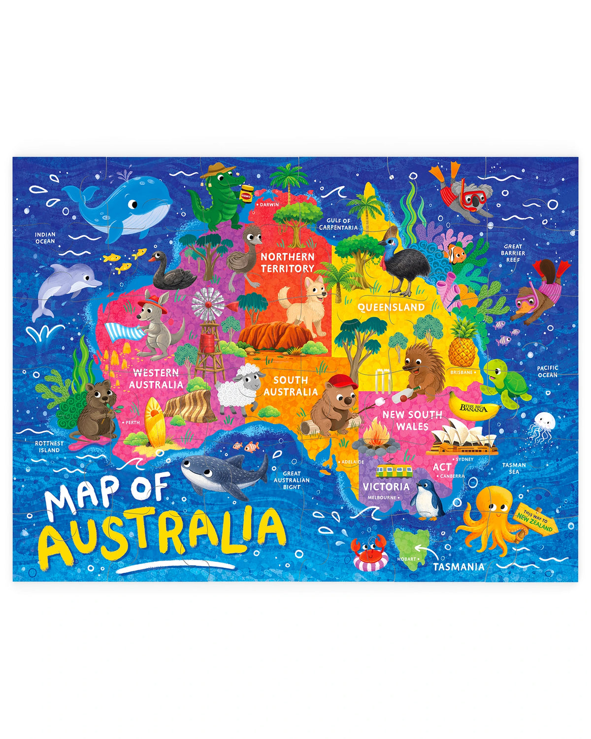 36PC Floor Puzzle: Let's Explore Australia