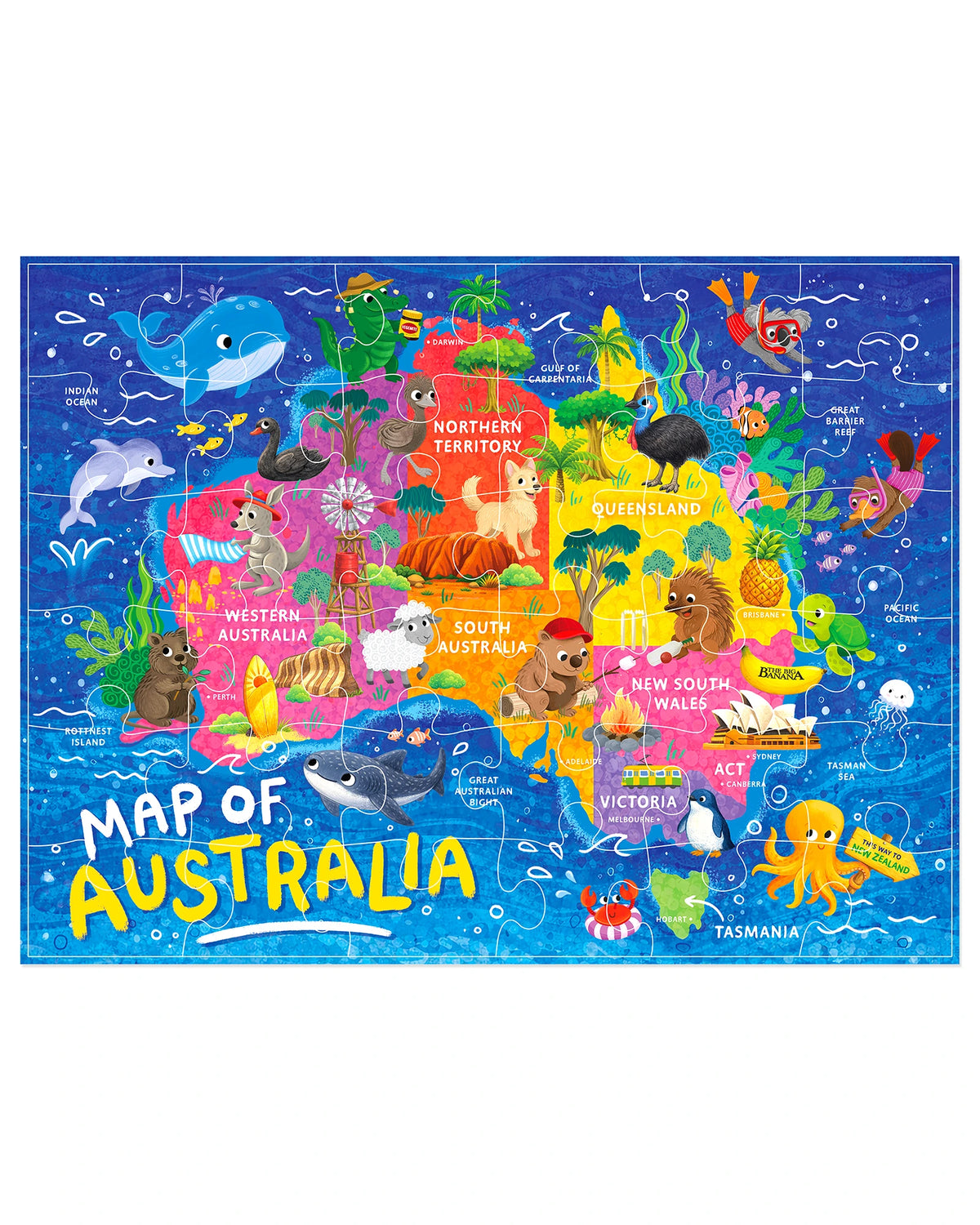 36PC Floor Puzzle: Let's Explore Australia