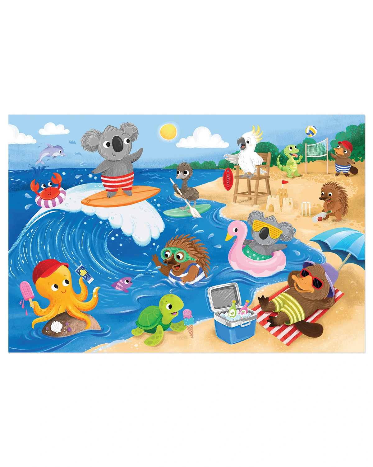 64PC Jigsaw Puzzle: Surf's Up