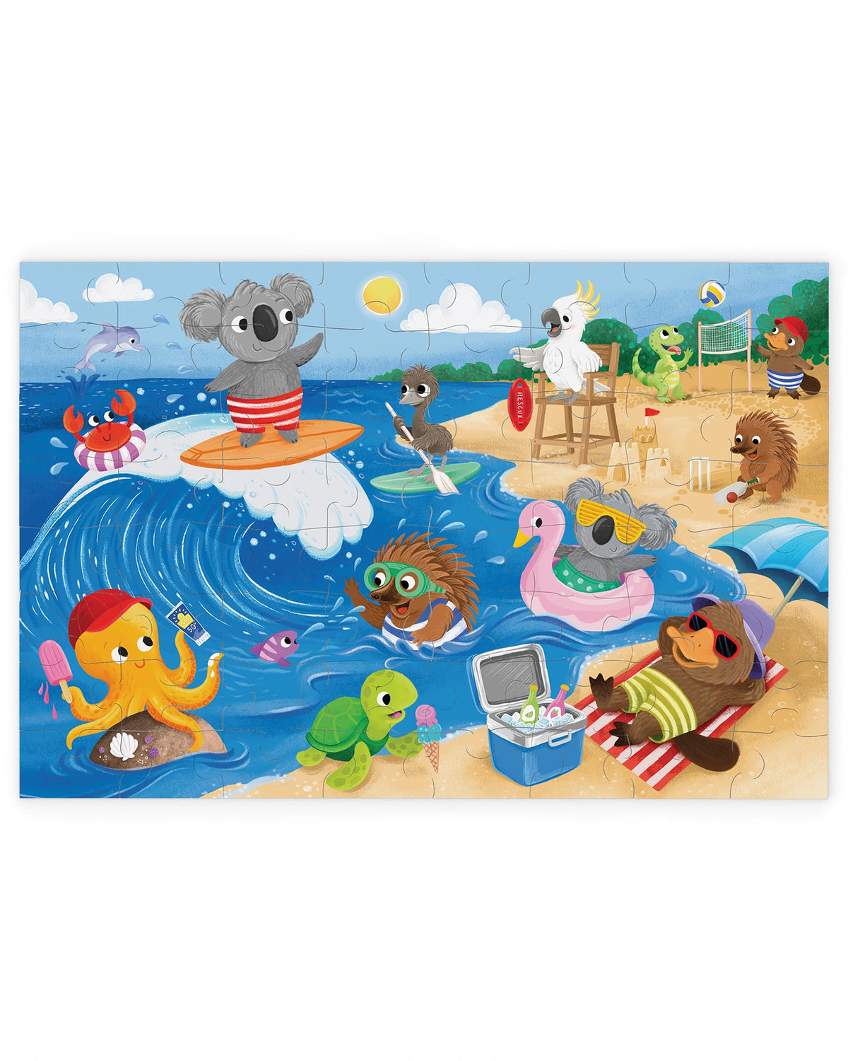 64PC Jigsaw Puzzle: Surf's Up
